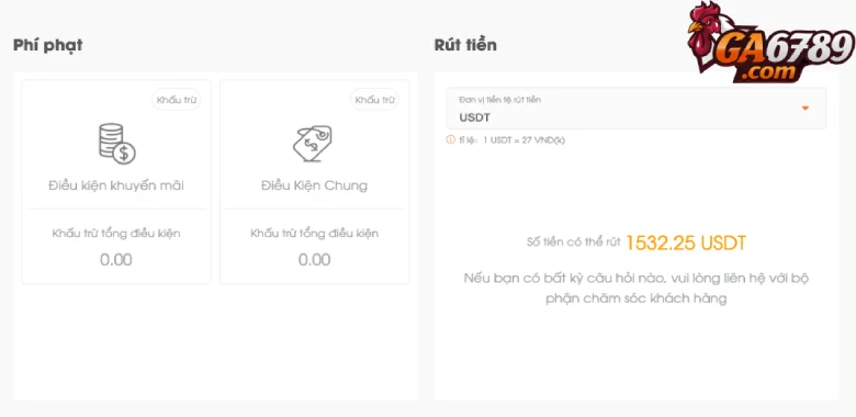 Rút USDT tại nhà cái hỗ trợ nạp USDT Ga6789 – Nhanh chóng & an toàn